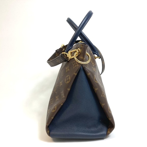 Louis Vuitton Monogram Pallas 2way Handbag Marine Brown X Navy - Picture 2 of 7